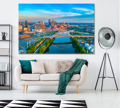 Nashville Tennessee USA Canvas Print-Canvas Print-CetArt-1 Panel-24x16 inches-CetArt