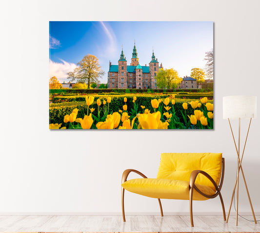 Rosenborg Castle Copenhagen Denmark Canvas Print-Canvas Print-CetArt-1 Panel-24x16 inches-CetArt