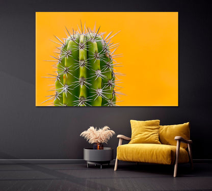 Cactus With Sharp Thorns Canvas Print-Canvas Print-CetArt-1 Panel-24x16 inches-CetArt