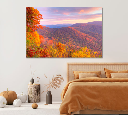 Fall in Shenandoah National Park Canvas Print-Canvas Print-CetArt-1 Panel-24x16 inches-CetArt