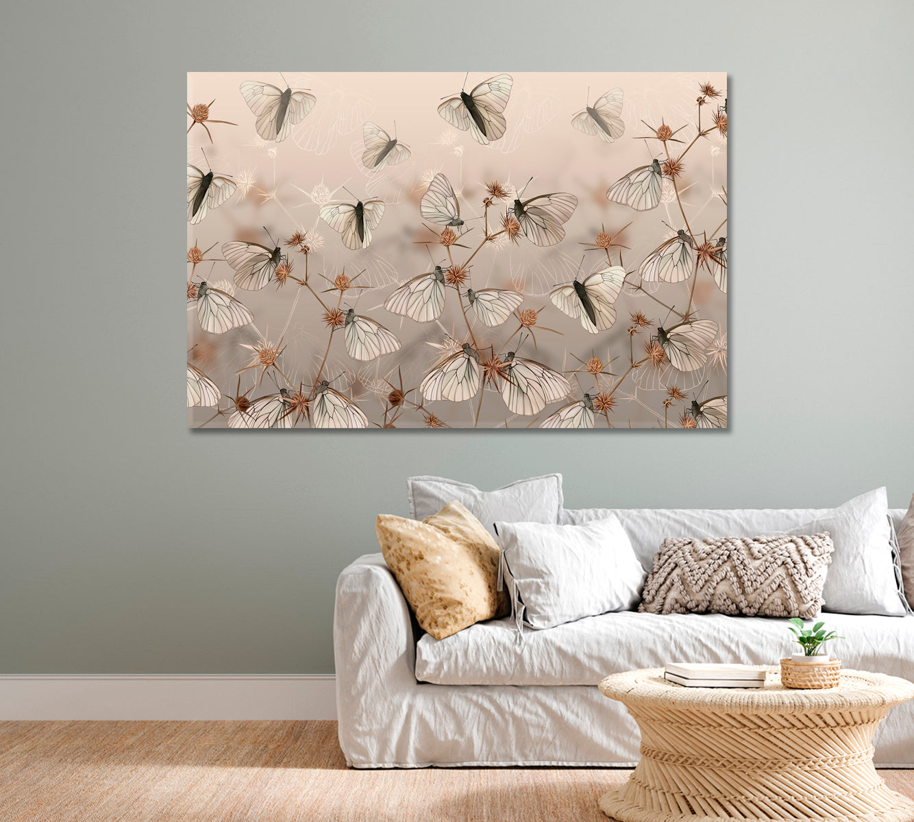 Butterflies Canvas Print-Canvas Print-CetArt-1 Panel-24x16 inches-CetArt