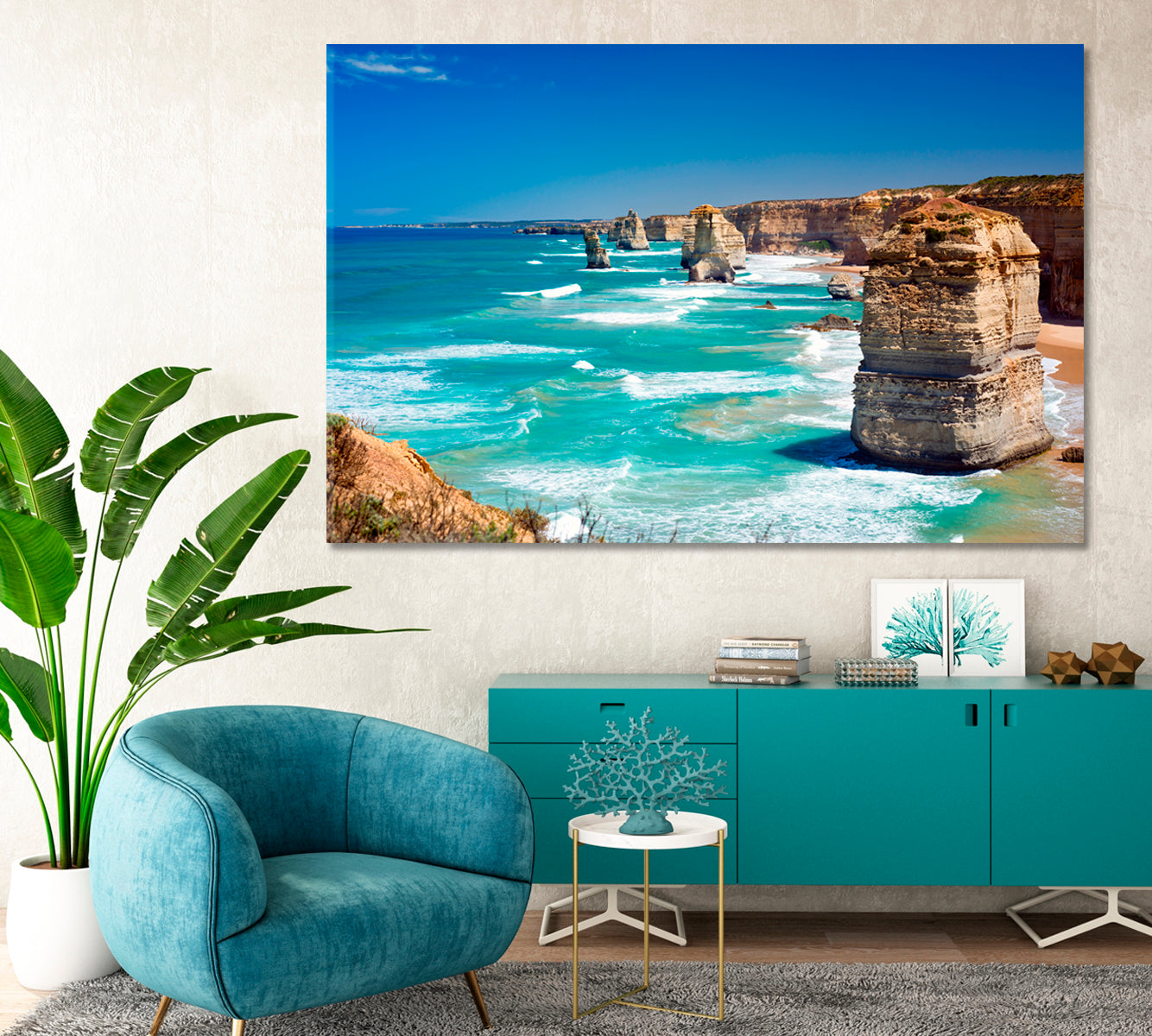 Mighty Rocks Twelve Apostles Australia Canvas Print-Canvas Print-CetArt-1 Panel-24x16 inches-CetArt