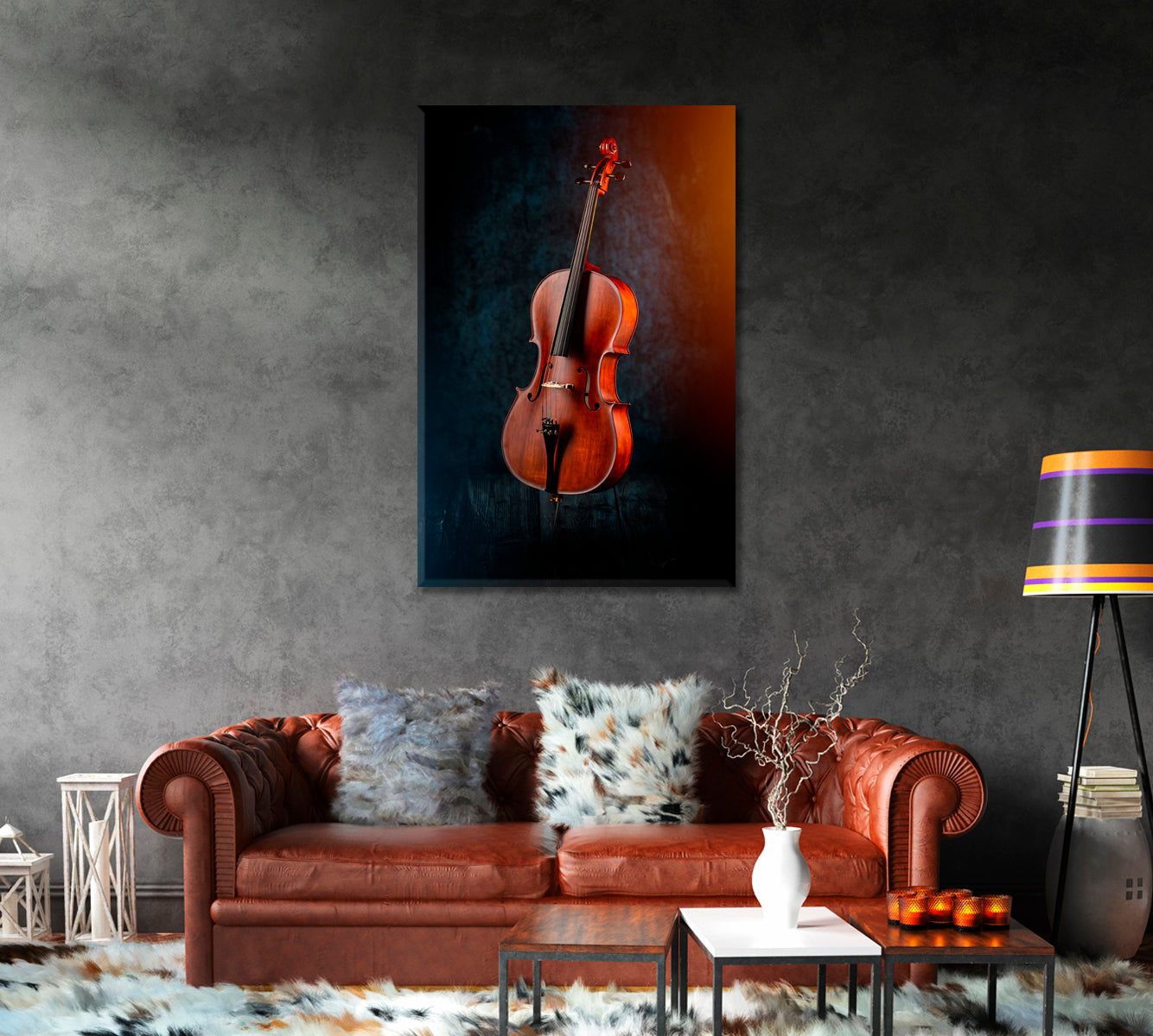 Classic Cello Canvas Print-Canvas Print-CetArt-1 panel-16x24 inches-CetArt