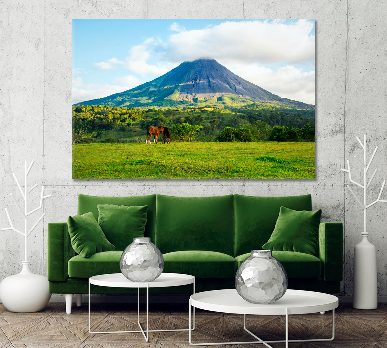 Arenal Volcano Costa Rica Canvas Print-Canvas Print-CetArt-1 Panel-24x16 inches-CetArt