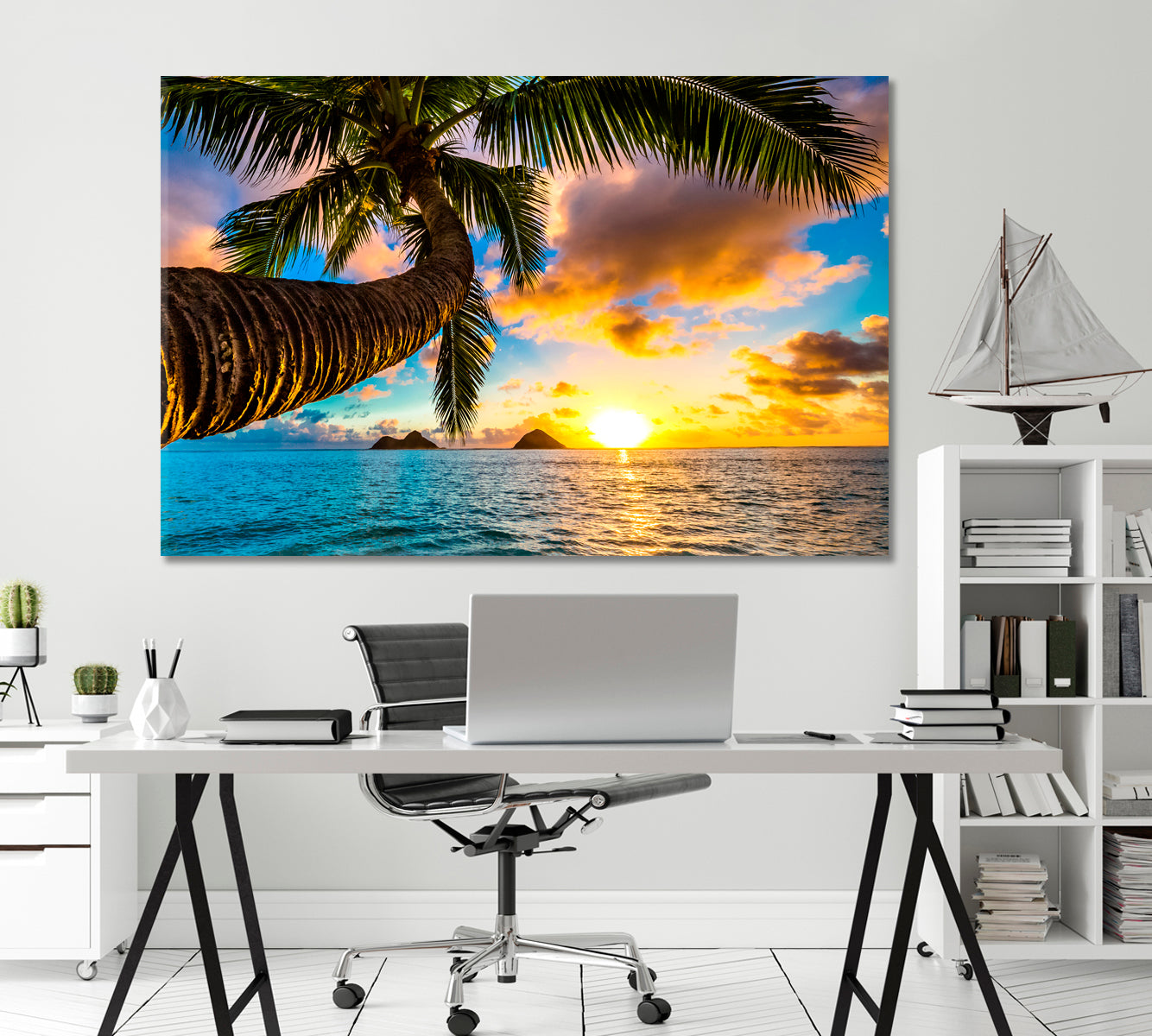 Sunrise over Hawaiian Islands Canvas Print-Canvas Print-CetArt-1 Panel-24x16 inches-CetArt