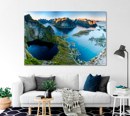 Reine Village Lofoten Islands Norway Canvas Print-Canvas Print-CetArt-1 Panel-24x16 inches-CetArt