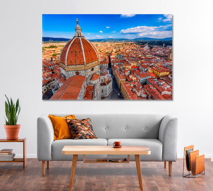 Cathedral Santa Maria Del Fiore Florence Italy Canvas Print-Canvas Print-CetArt-1 Panel-24x16 inches-CetArt