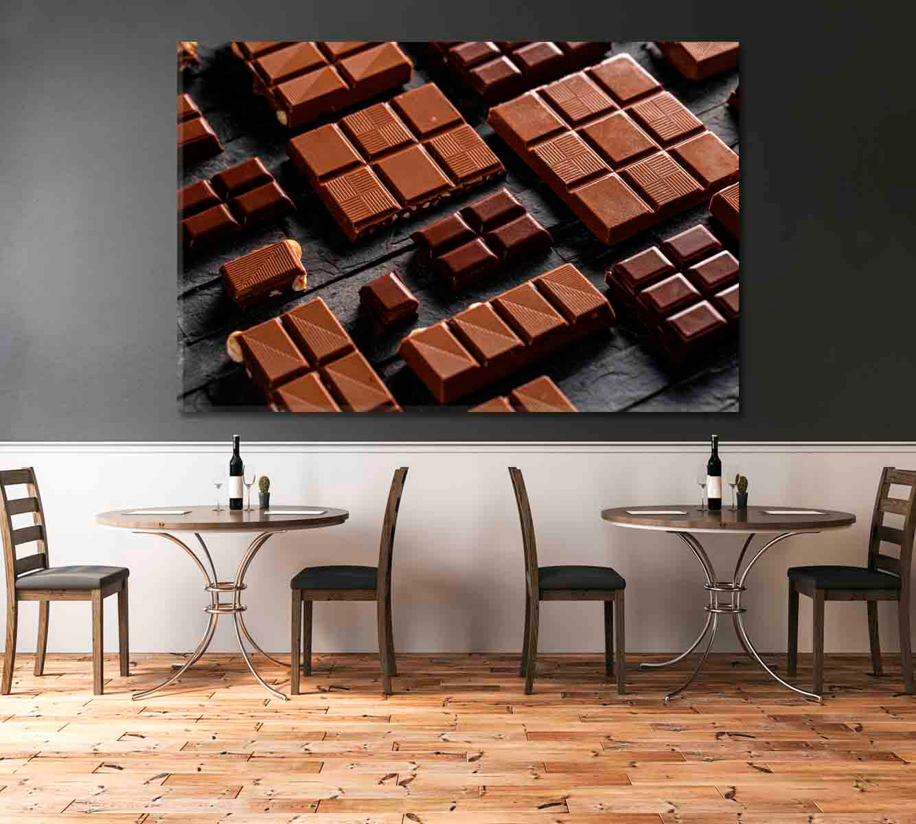 Tasty Milk Chocolate Canvas Print-Canvas Print-CetArt-1 Panel-24x16 inches-CetArt