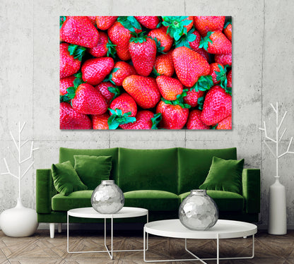 Sweet Ripe Strawberry Canvas Print-Canvas Print-CetArt-1 Panel-24x16 inches-CetArt