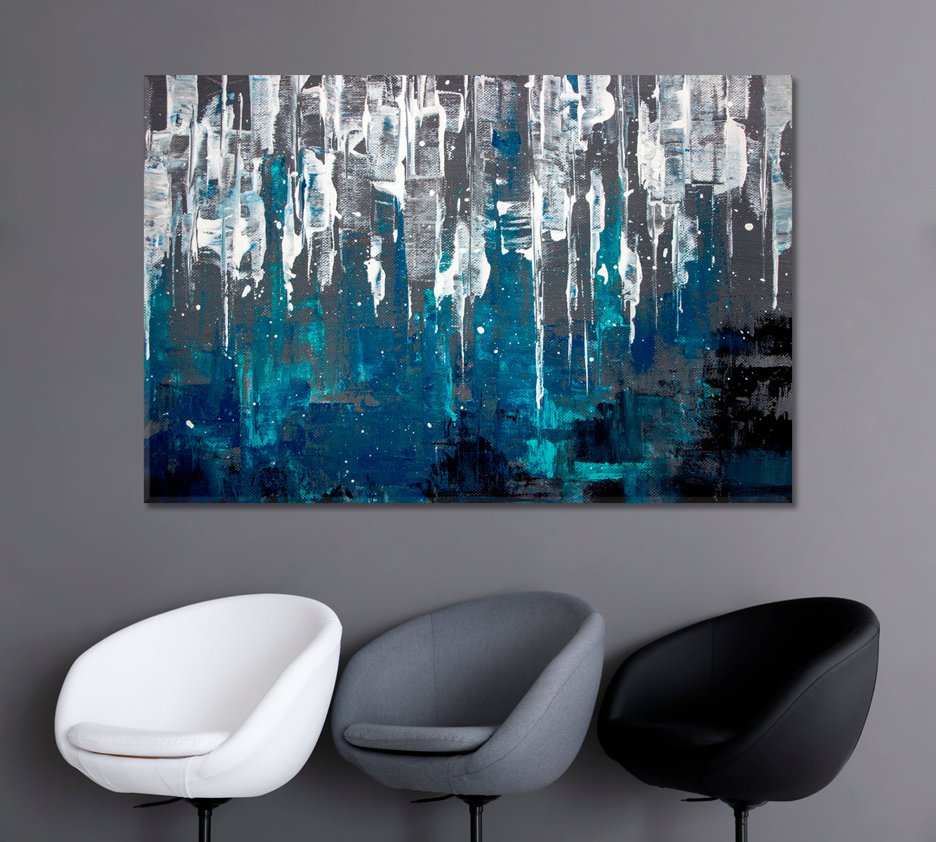 Modern Abstract Artwork Canvas Print-Canvas Print-CetArt-1 Panel-24x16 inches-CetArt