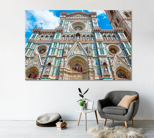 Cathedral in Florence Italy Canvas Print-CetArt-1 Panel-24x16 inches-CetArt