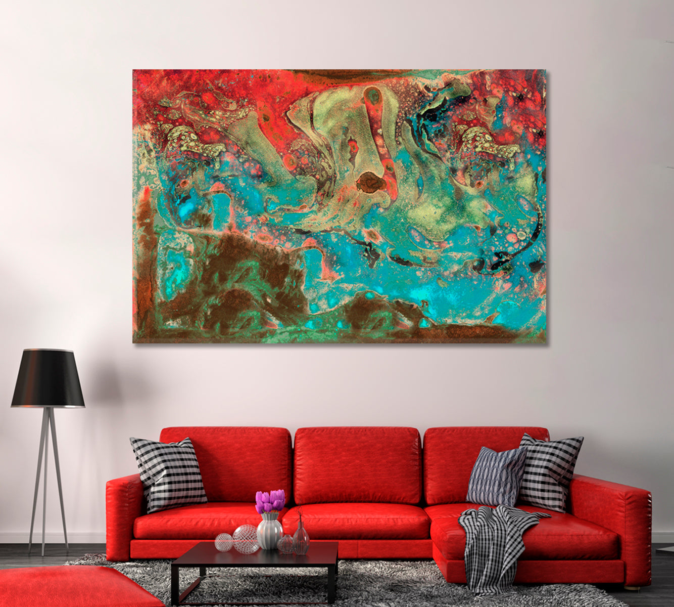 Artistic Abstraction Contemporary Art Canvas Print-Canvas Print-CetArt-1 Panel-24x16 inches-CetArt