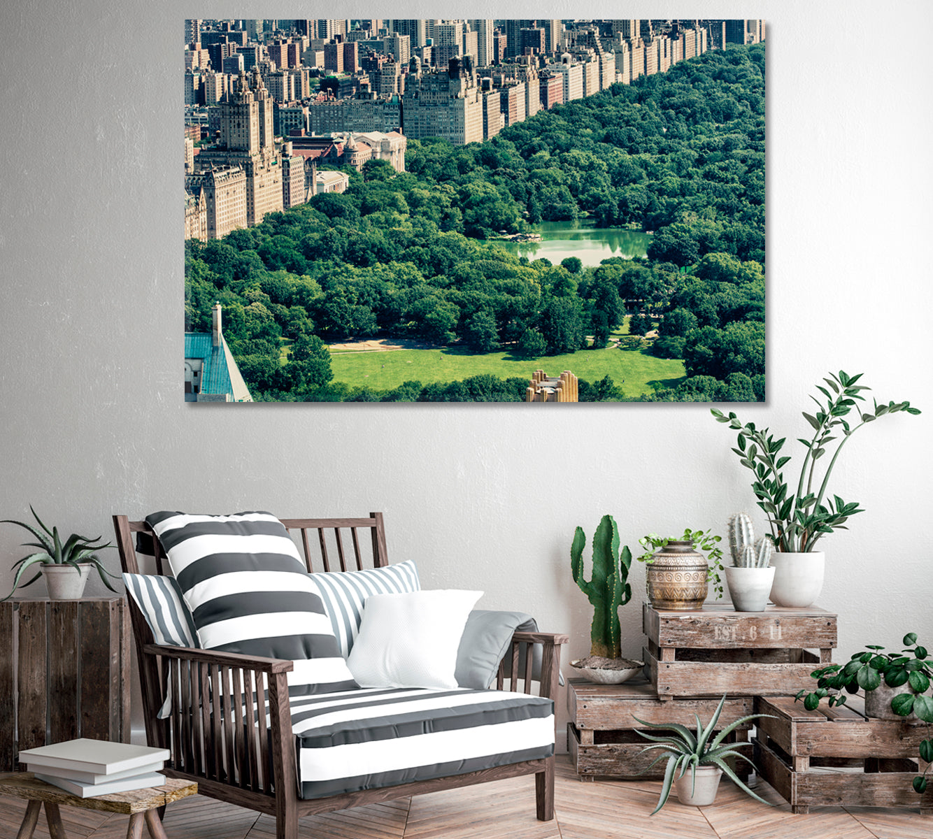 Central Park New York City Canvas Print-Canvas Print-CetArt-1 Panel-24x16 inches-CetArt