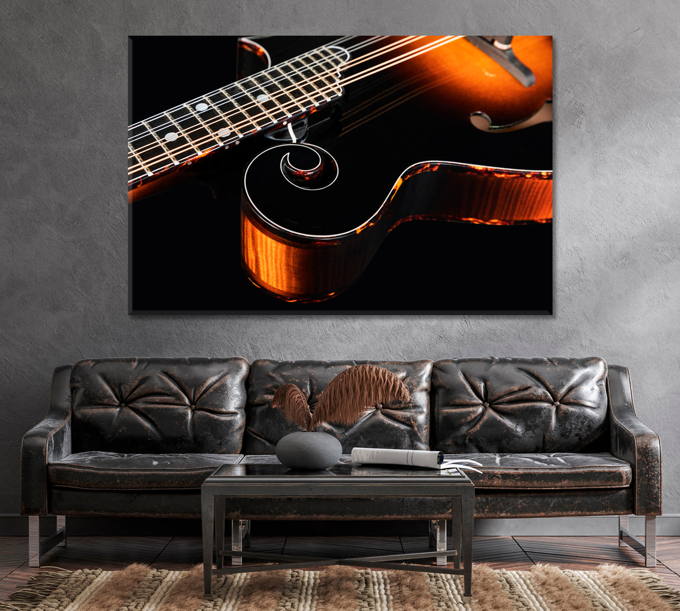 Mandolin Canvas Print-Canvas Print-CetArt-1 Panel-24x16 inches-CetArt