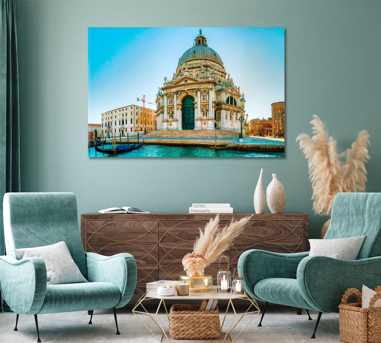 Church of Santa Maria Della Salute Venice Italy Canvas Print-Canvas Print-CetArt-1 Panel-24x16 inches-CetArt