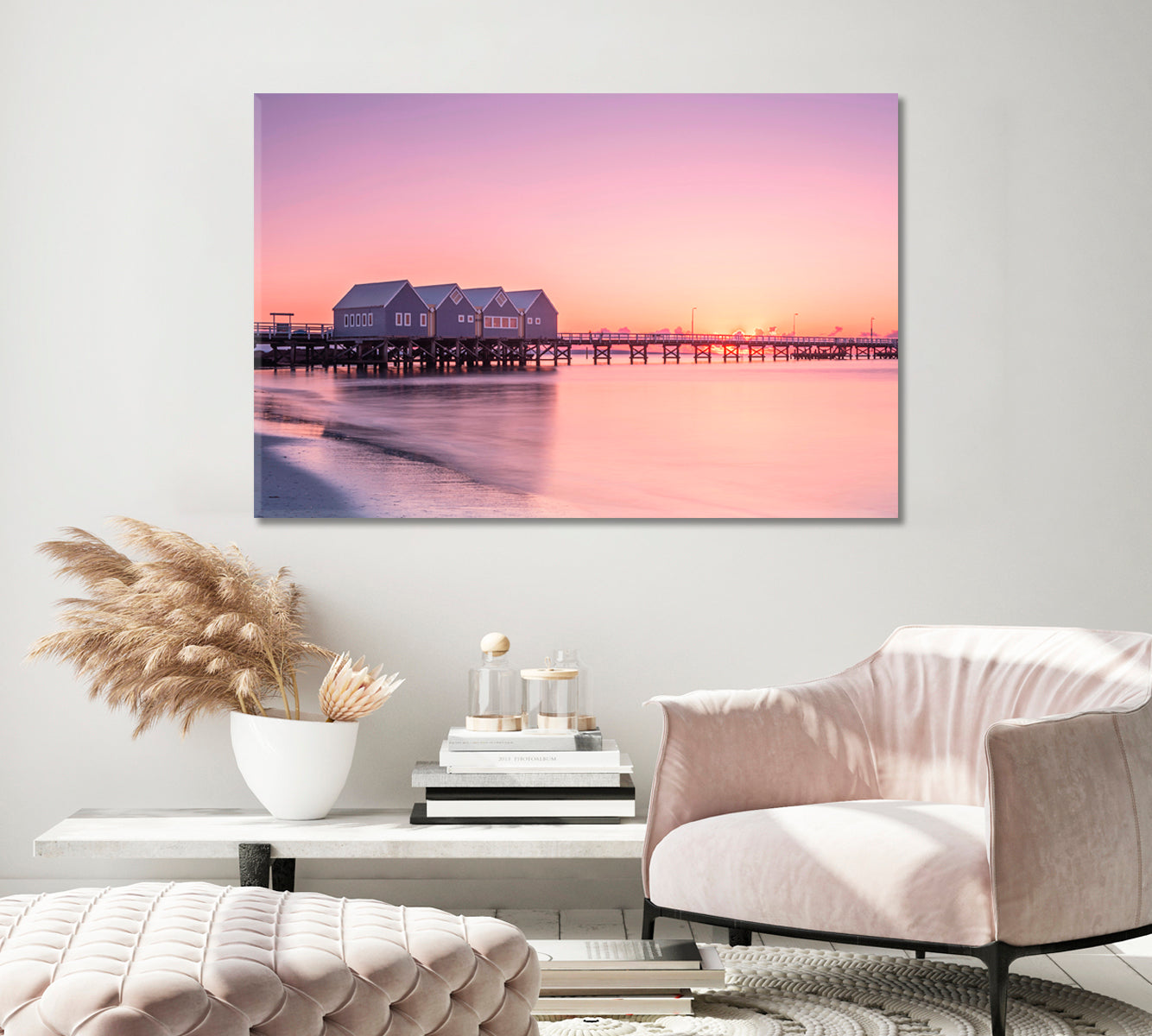 Busselton Jetty Western Australia Canvas Print-Canvas Print-CetArt-1 Panel-24x16 inches-CetArt