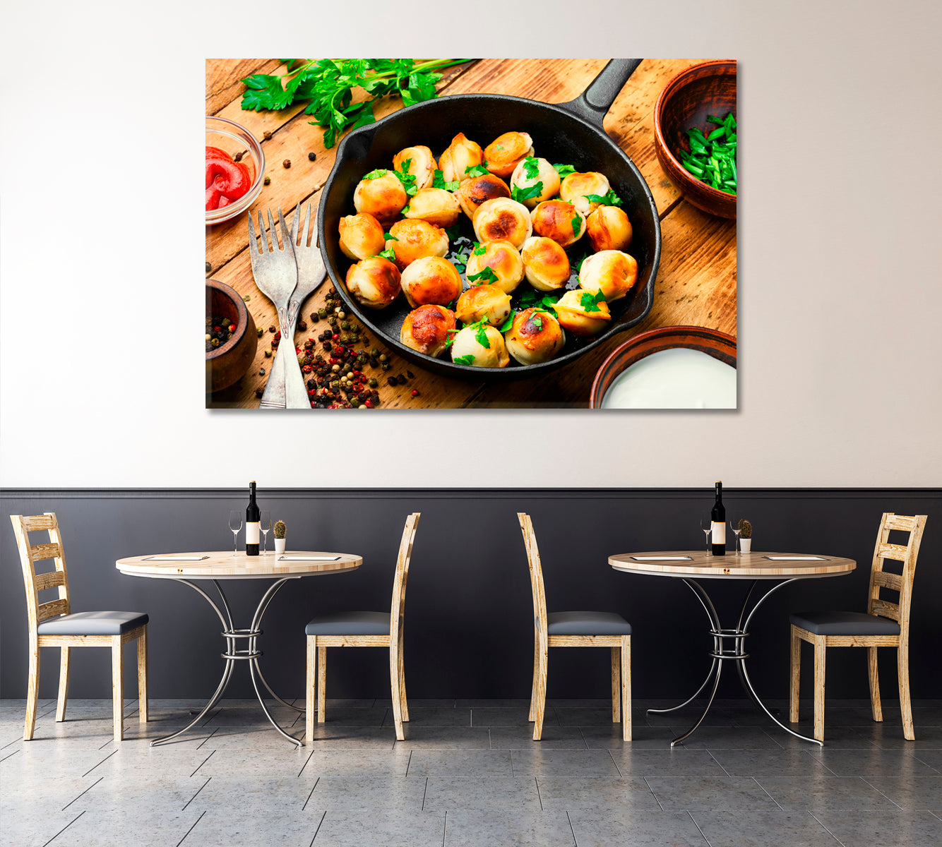 Fried Dumplings Canvas Print-Canvas Print-CetArt-1 Panel-24x16 inches-CetArt