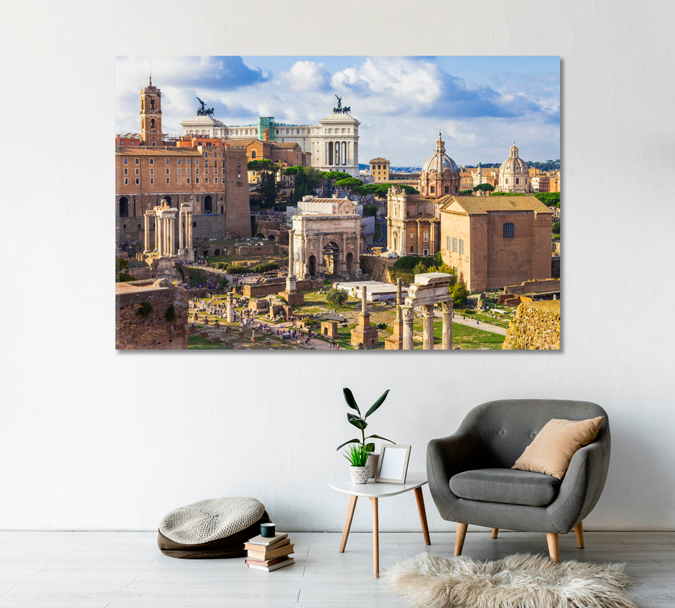 Roman Forums Canvas Print-Canvas Print-CetArt-1 Panel-24x16 inches-CetArt