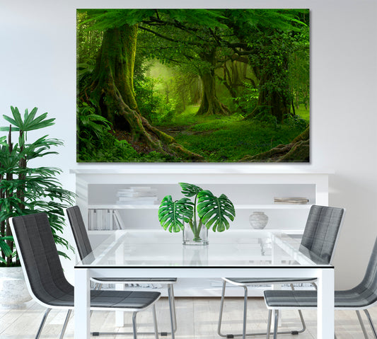 Tropical Jungle Southeast Asia Canvas Print-Canvas Print-CetArt-1 Panel-24x16 inches-CetArt