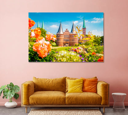 Museum Holstentor Gate Lubeck Germany Canvas Print-Canvas Print-CetArt-1 Panel-24x16 inches-CetArt