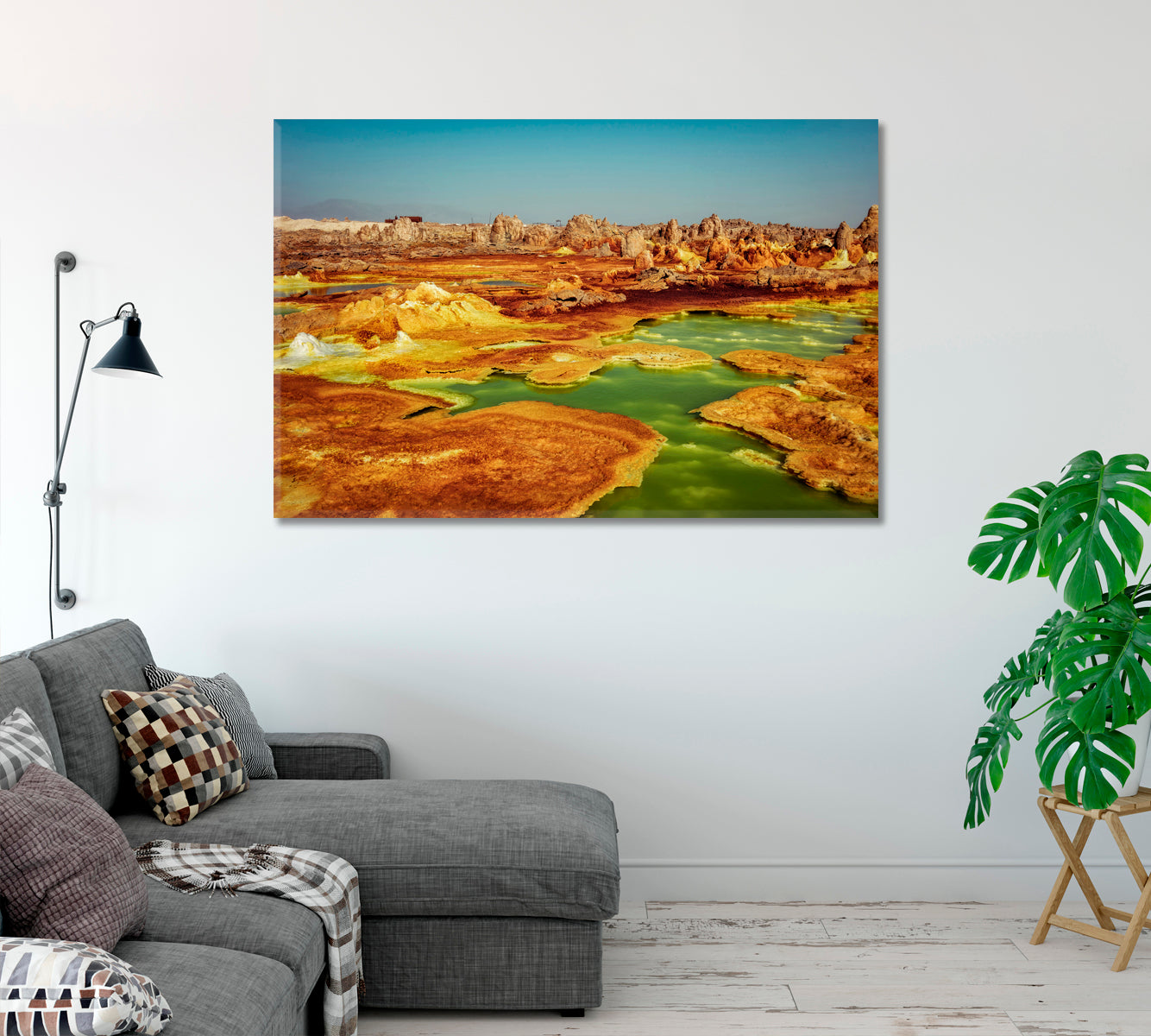 Dallol Danakil Depression Ethiopia Canvas Print-Canvas Print-CetArt-1 Panel-24x16 inches-CetArt