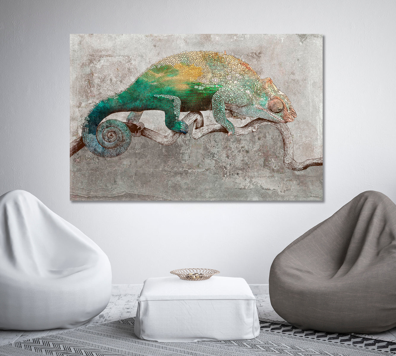 Chameleon Canvas Print-Canvas Print-CetArt-1 Panel-24x16 inches-CetArt