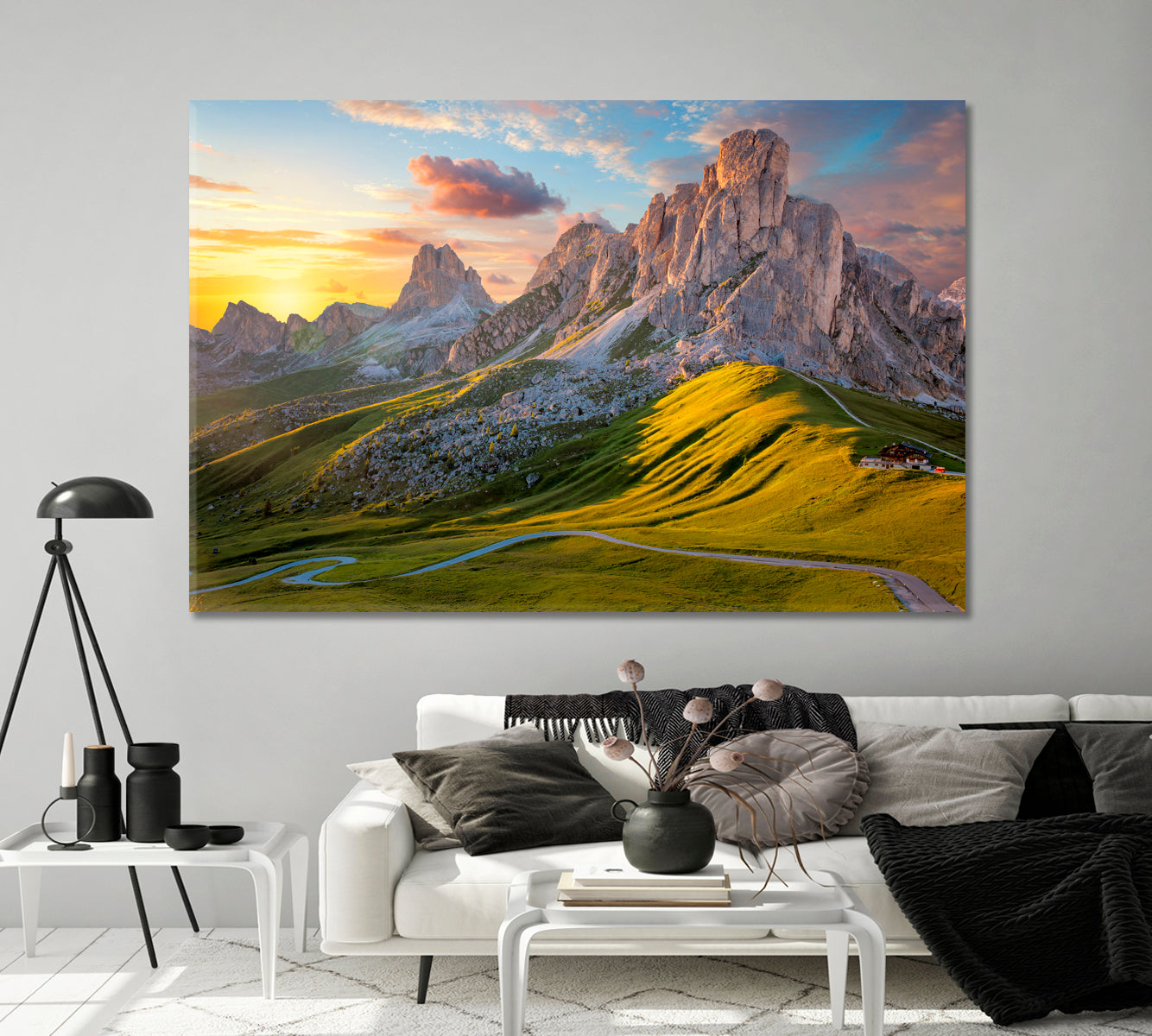 Fantastic Mountains and Giau Pass Italy Canvas Print-Canvas Print-CetArt-1 Panel-24x16 inches-CetArt