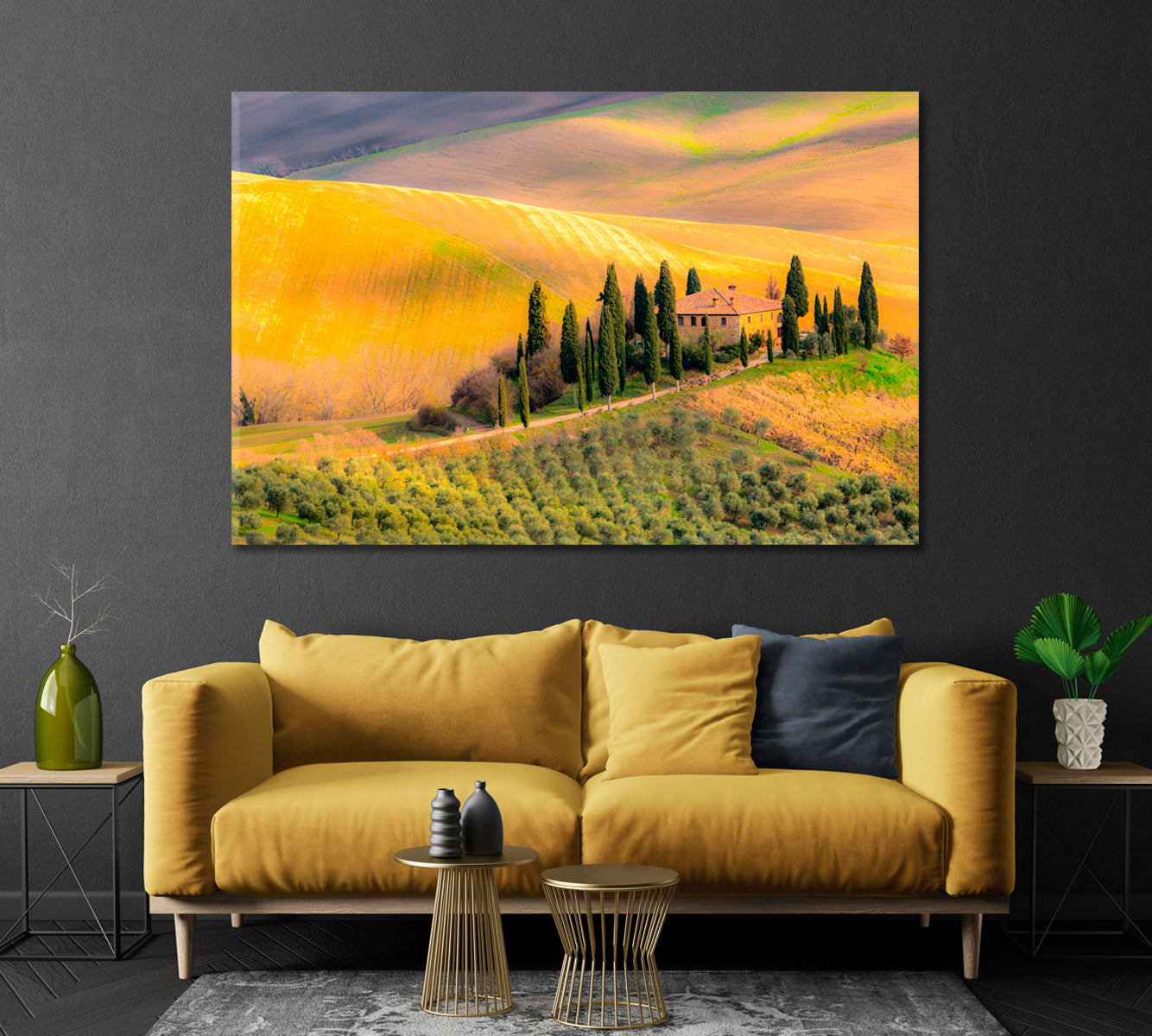 Tuscany Italy Canvas Print-Canvas Print-CetArt-1 Panel-24x16 inches-CetArt