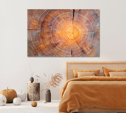 Old Cracked Log Canvas Print-Canvas Print-CetArt-1 Panel-24x16 inches-CetArt