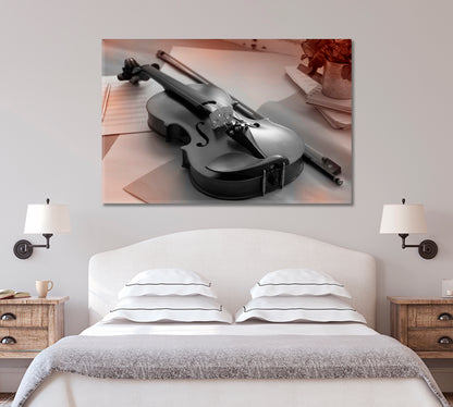 Violin in Soft Colors Canvas Print-Canvas Print-CetArt-1 Panel-24x16 inches-CetArt