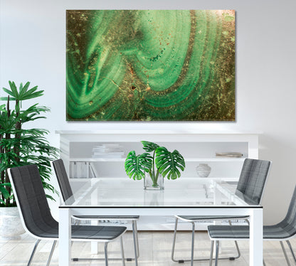 Abstract Magical Green Marble Stone Canvas Print-Canvas Print-CetArt-1 Panel-24x16 inches-CetArt