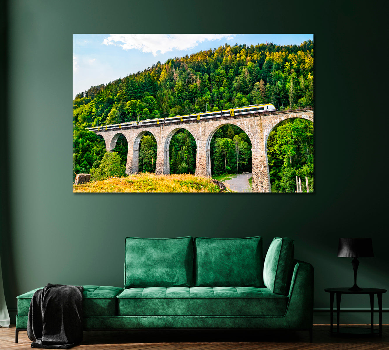 Ravenna Bridge in Black Forest Baden-Wurttemberg Germany Canvas Print-Canvas Print-CetArt-1 Panel-24x16 inches-CetArt