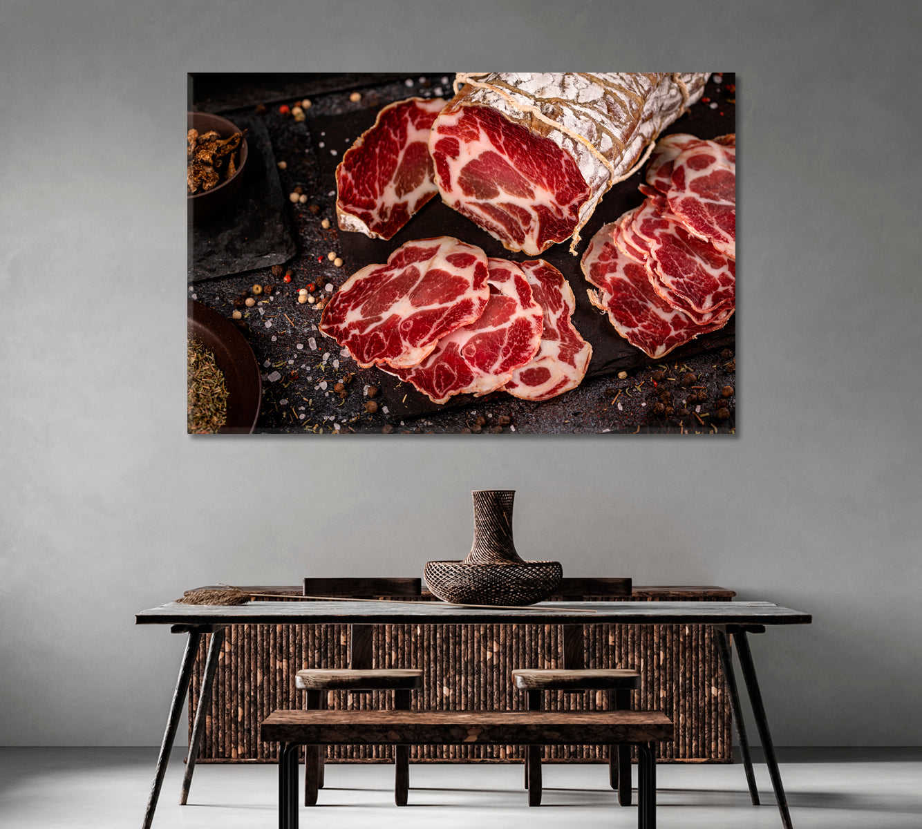 Spanish Jamon Canvas Print-Canvas Print-CetArt-1 Panel-24x16 inches-CetArt