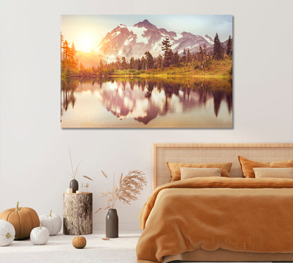 Mt Baker Snoqualmie National Forest Washington Canvas Print-Canvas Print-CetArt-1 Panel-24x16 inches-CetArt