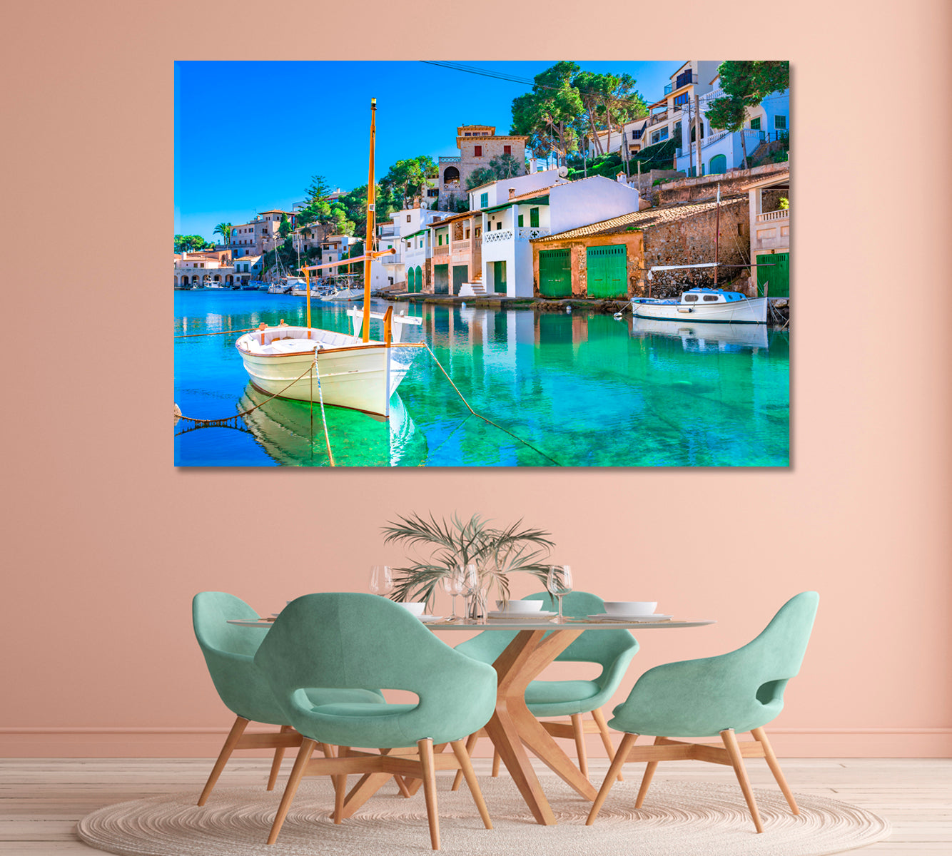 Old Fishing Village Cala Figuera Spain Canvas Print-Canvas Print-CetArt-1 Panel-24x16 inches-CetArt