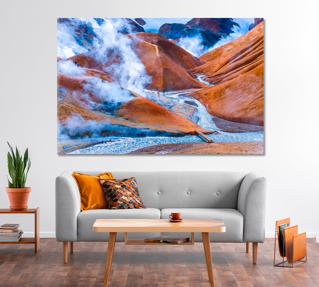 Geothermal Valley in Kerlingarfjoll Iceland Canvas Print-Canvas Print-CetArt-1 Panel-24x16 inches-CetArt