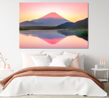 Mount Fuji in Sunset Japan Canvas Print-Canvas Print-CetArt-1 Panel-24x16 inches-CetArt