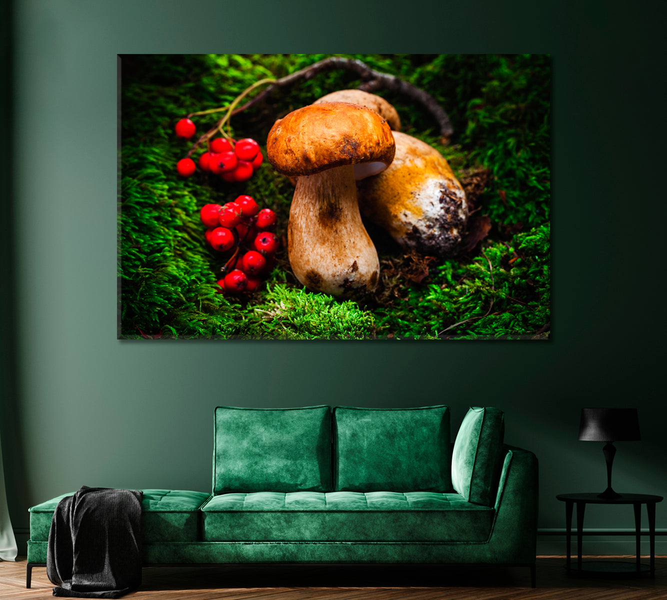 Porcini Mushrooms Canvas Print-Canvas Print-CetArt-1 Panel-24x16 inches-CetArt