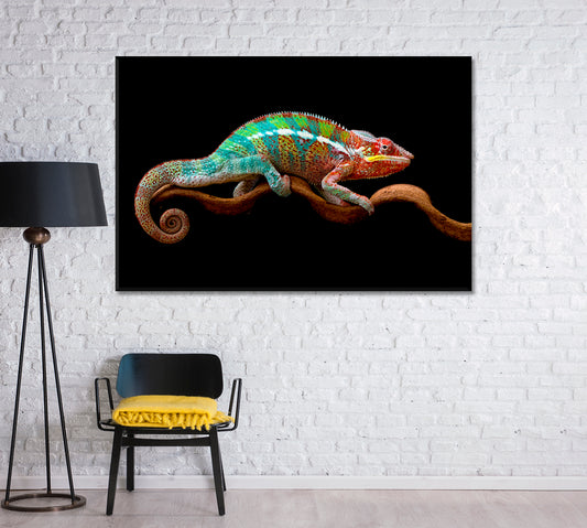 Panther Chameleon Canvas Print-Canvas Print-CetArt-1 Panel-24x16 inches-CetArt