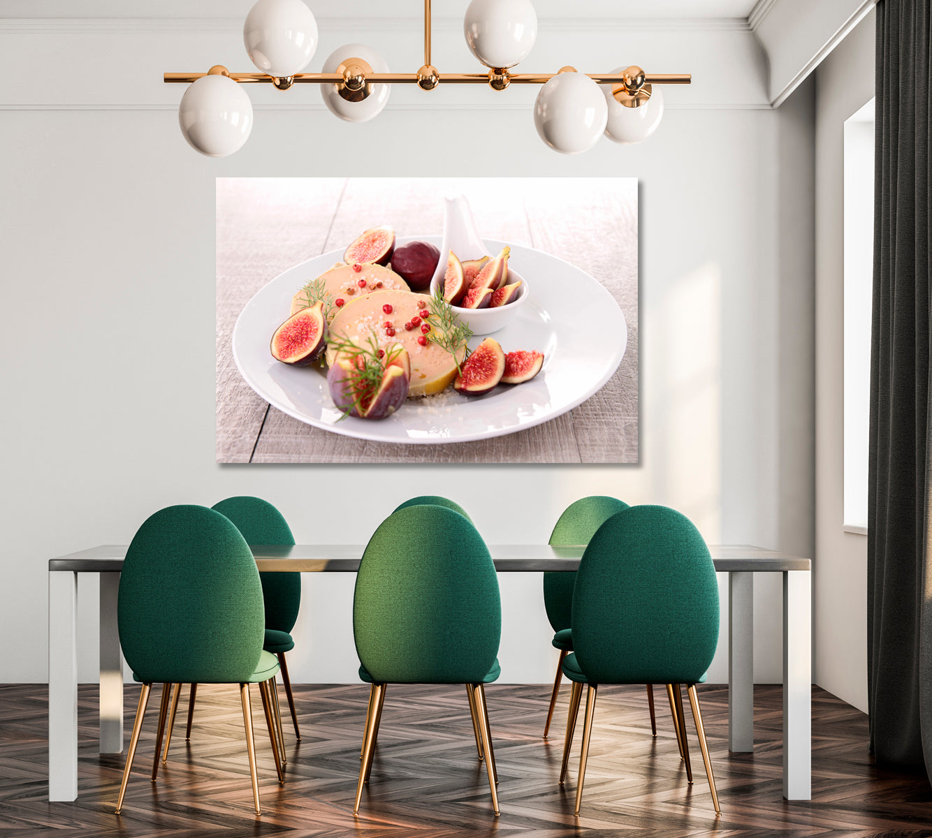 Foie Gras with Figs Canvas Print-Canvas Print-CetArt-1 Panel-24x16 inches-CetArt