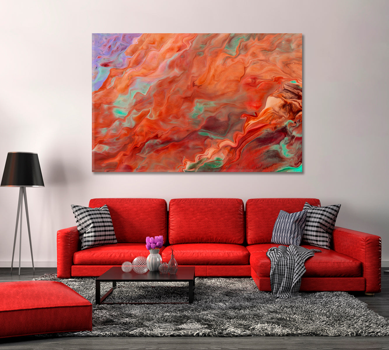 Creative Colorful Abstraction Canvas Print-Canvas Print-CetArt-1 Panel-24x16 inches-CetArt