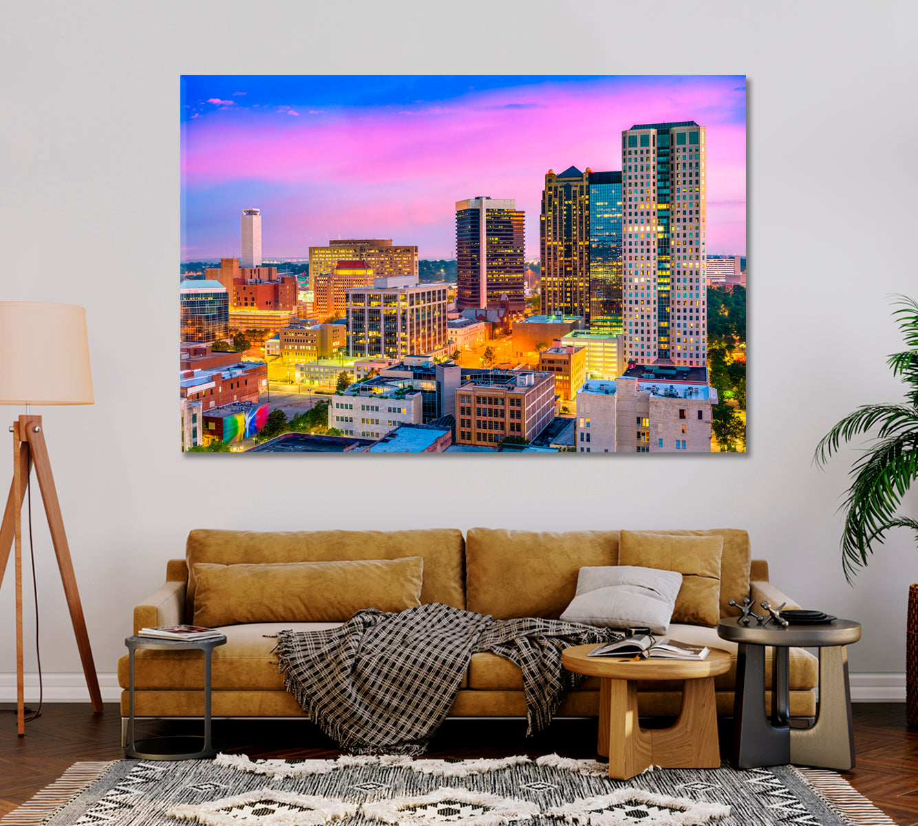 Birmingham City Alabama USA Canvas Print-Canvas Print-CetArt-1 Panel-24x16 inches-CetArt