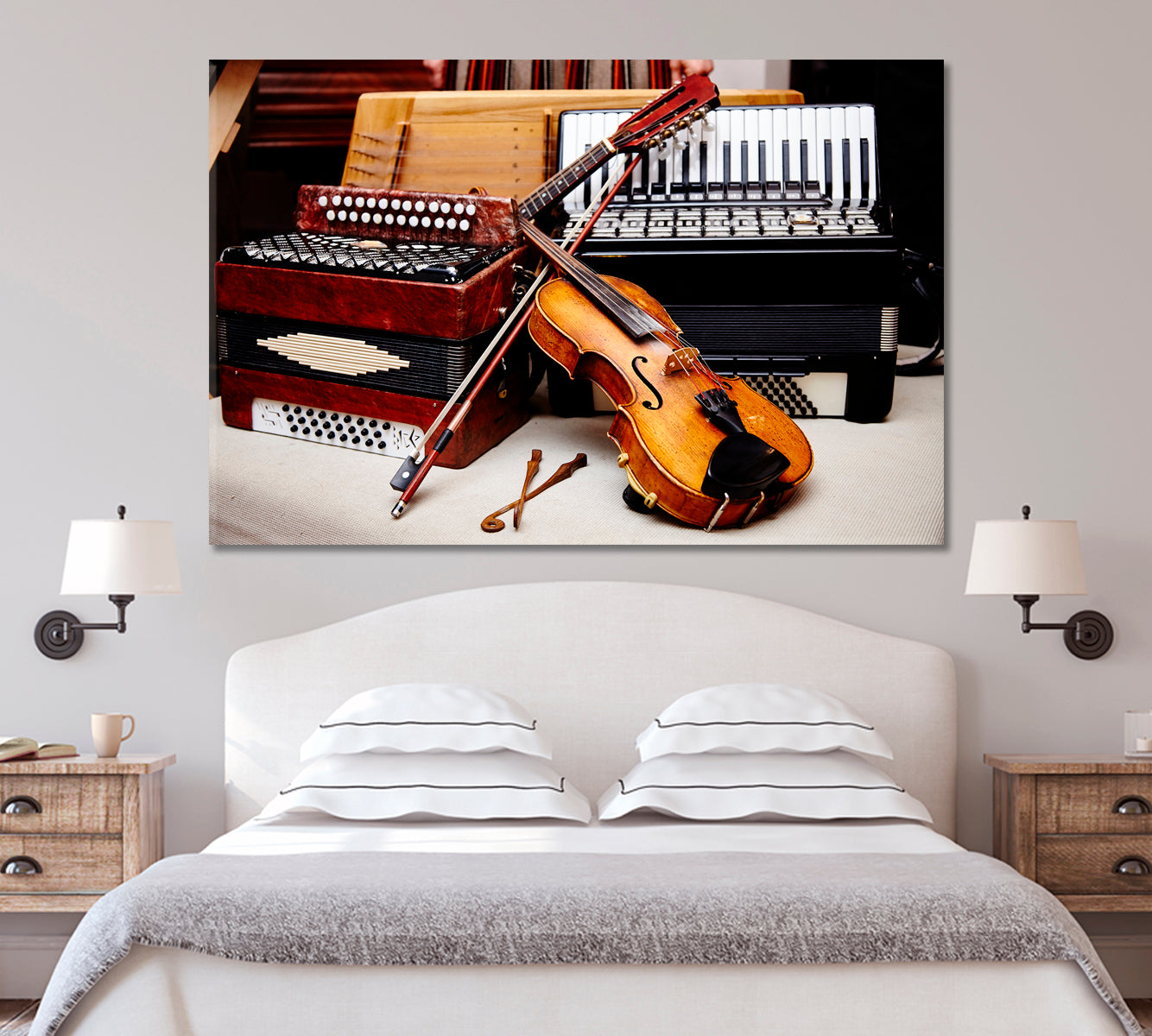 Ethnic Music Instruments Canvas Print-Canvas Print-CetArt-1 Panel-24x16 inches-CetArt