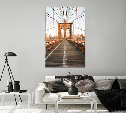 Brooklyn Bridge NYC Canvas Print-Canvas Print-CetArt-1 panel-16x24 inches-CetArt