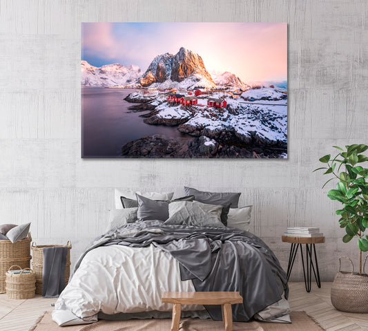 Hamnoy Lofoten Islands Norway Canvas Print-Canvas Print-CetArt-1 Panel-24x16 inches-CetArt