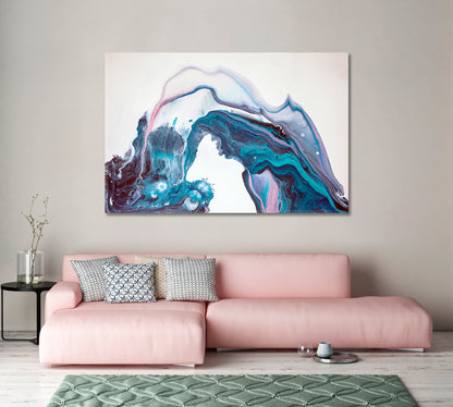 Unique Abstraction of Liquid Acrylic Canvas Print-Canvas Print-CetArt-1 Panel-24x16 inches-CetArt