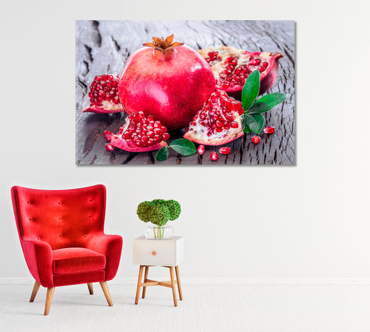 Pomegranate Canvas Print-Canvas Print-CetArt-1 Panel-24x16 inches-CetArt