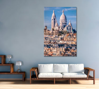 Temple Basilica Sacre Coeur Paris France Canvas Print-Canvas Print-CetArt-1 panel-16x24 inches-CetArt