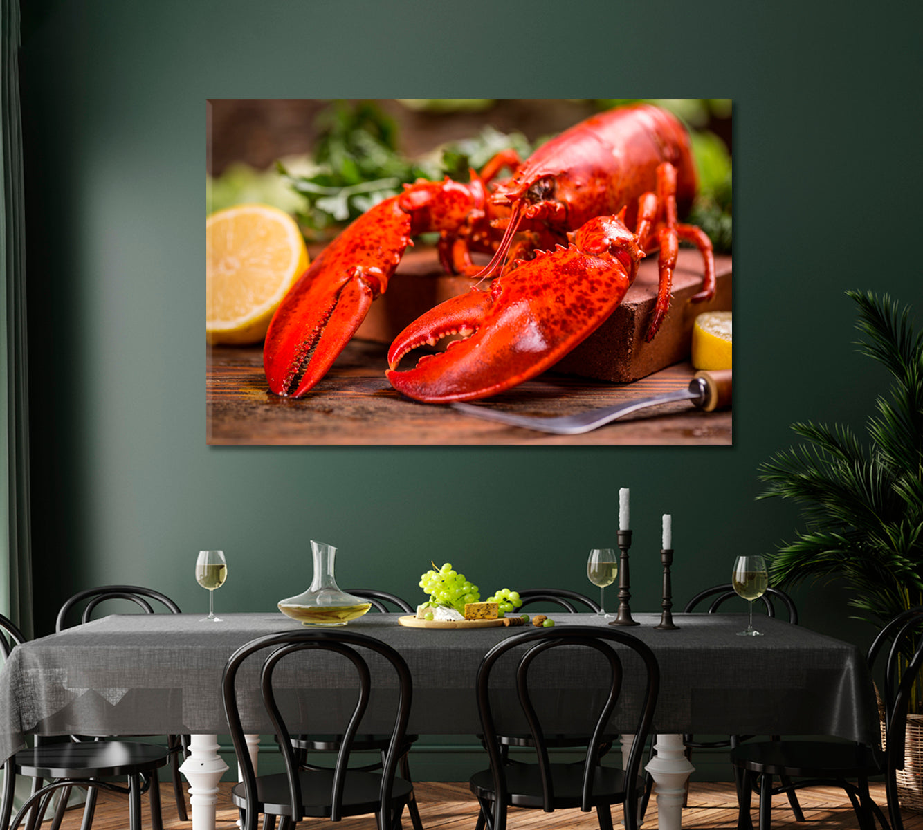 Boiled Lobster Canvas Print-Canvas Print-CetArt-1 Panel-24x16 inches-CetArt