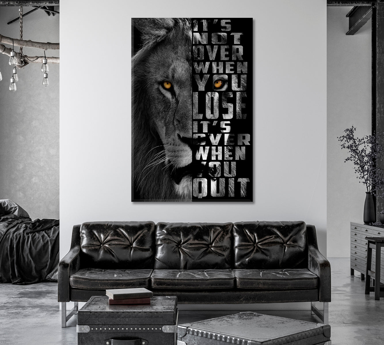 Lion Canvas Print-Canvas Print-CetArt-1 panel-16x24 inches-CetArt